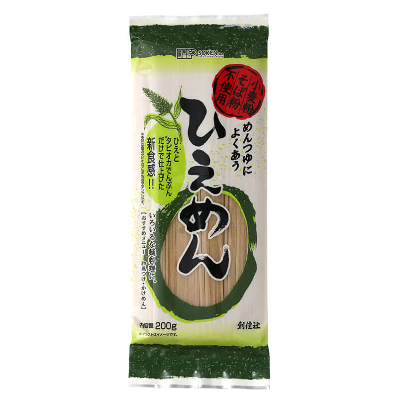 創健社 ひえめん(200g)【創健社】小麦粉不使用 自然派 安心 自然食品 ナチュラル