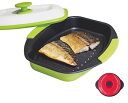 【ヒルナンデスで紹介】レンジで焼ケール 丸型 角型 レンジで焼き魚 レンジ 専用 焼き魚 プレート レンジ調理器 焼き魚 レンジ調理器具 レンジ調理機 レンジ調...
