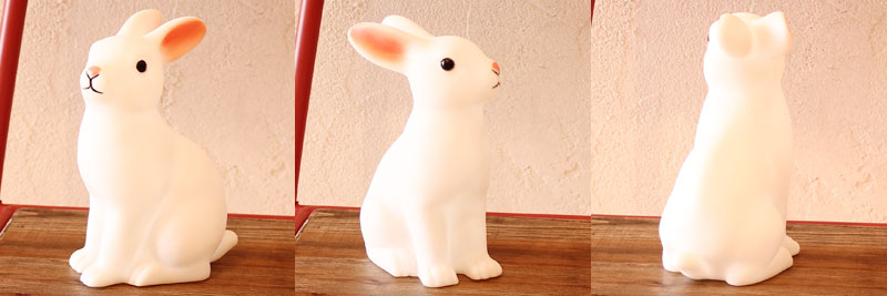 イギリスRex社 うさぎ、リス、ふくろうのミニランプ(ライト) Rabbit Mini Night Light(Lamp)ギフトやプレゼントにも人気！【インテリア 雑貨 電気 LED照明】【ベッドサイド 子供部屋 リビング】【ウサギ 置物】