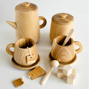 Lemi Toys /（レミトイズ） Tea set ティーセット 木製ままごとセット 木製玩具【ごっこ遊び　ままごと 木製ブロック】【おしゃれ インテリア】【知育玩具】【ご出産お祝い 贈り物】【インテリア雑貨】