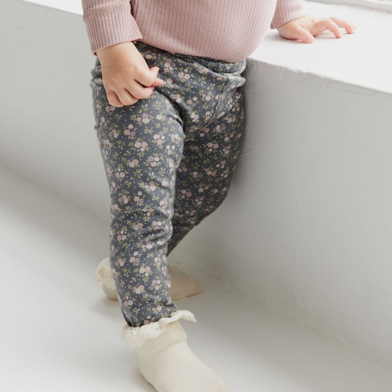  2024SS 24ss 春夏 子供服 Organic Cotton Everyday Legging Rosalie Floral Lava レギンス | 子供 ベビー キッズ 男の子 女の子 おしゃれ 上品 かわいい