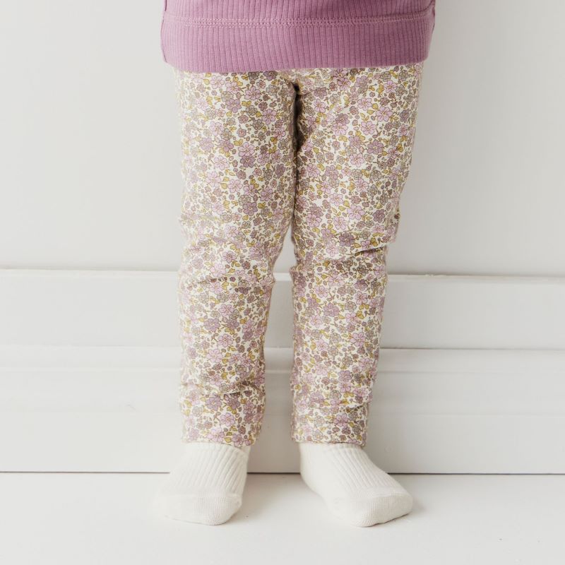  2024SS 24ss 春夏 子供服 Organic Cotton Everyday Legging Chloe Orchid レギンス | 子供 ベビー キッズ 男の子 女の子 おしゃれ 上品 かわいい