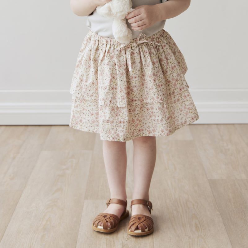 Irina 【Jamie Kay】【ジェイミーケイ】 2024SS 24ss 春夏 子供服 Organic Cotton Heidi Skirt Fifi Floral フリルスカート | 子供 ベビー キッズ 女の子 おしゃれ 上品 かわいい