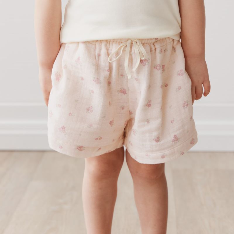 (Lulu) 2024SS 24ss 春夏 子供服 Organic Cotton Muslin Emelia Short Irina Shell　ショートパンツ | 子供 ベビー キッズ 女の子 おしゃれ 上品 かわいい