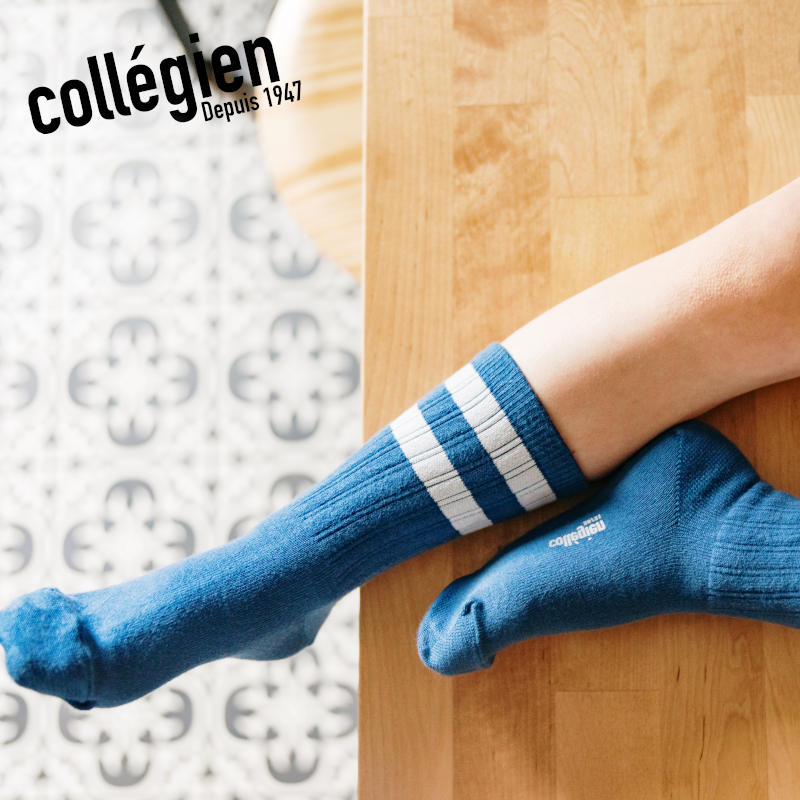 Collegien/コレジアン Nico - Ribbed Varsity Crew Socks キッズリブクルーソックス【8470】 ベビー・キッズサイズ | スポーティ クルーソックス 靴下 子ども 13.5cm14cm15cm16cm17cm18cm19cm20cm21cm 1