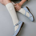 collegien/コレジアン Valentine Ribbed Knee-high Socks with Daisy デイジーリブニーハイソックス 【2980】ロングソックス ベビー・キッズサイズ | ハイソックス 靴下 子ども 13.5cm14cm15cm16cm17cm18cm19cm20cm21cm
