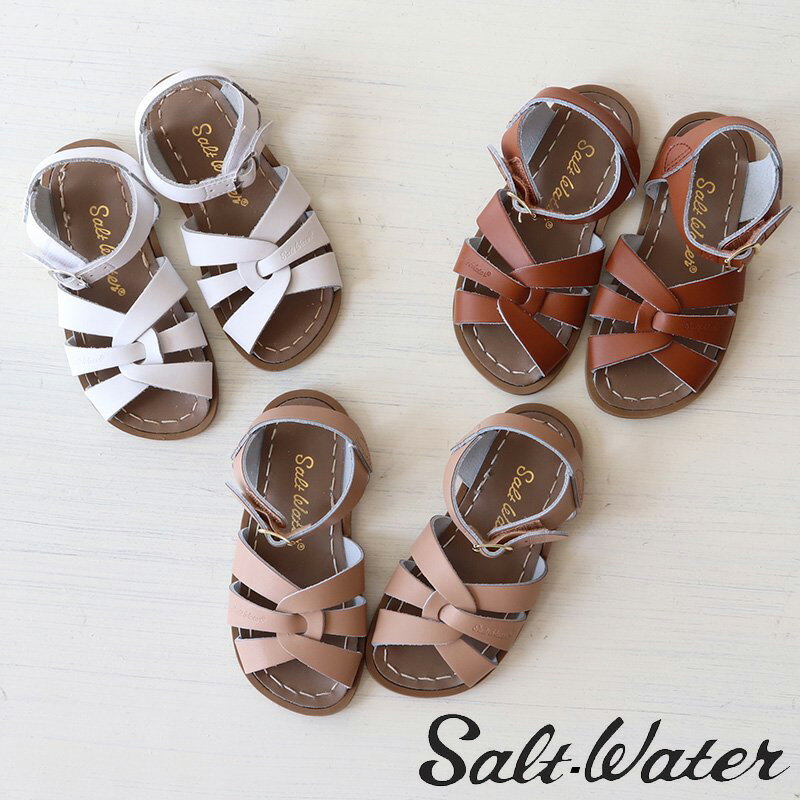 saltwater sandals / ソルトウォーター サンダル ベルクロ saltwater original キッズ サンダル 5～12サイズ(13.3～19.2cm) 13.0cm14.0cm15.0cm16.0cm17.0cm18.0cm19.0cm 男の子 女の子 レザー 本革 防水 水遊び レジャー