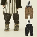 eLfinFolk エルフィンフォルク 2023AW 秋冬 AuRora tarina printed Suspenders pants サスペンダーパンツ camel, black 2y(90cm)-8-9y(130cm) 90cm 100cm 110cm 120cm 130cm 子供 キッズ 男の子 女の子 おしゃれ 上品 かわいい