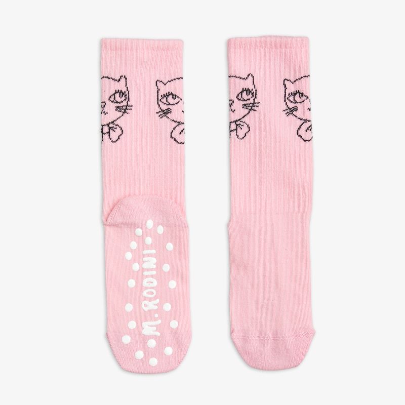 【楽天スーパーセールで15%OFF】 【mini rodini ミニロディーニ】 2024SS 24ss　春夏 ベビー服 子供服 CATHLETES ANTISLIP SOCKS　キャットソックス　滑り止め付きソックス（靴下）| キッズ 男の子 女の子 1