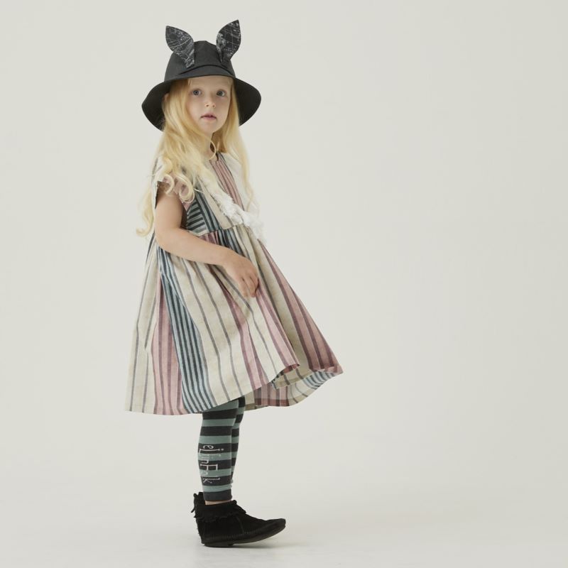 【eLfinFolk】【エルフィンフォルク】 2024SS 24ss 春夏 子供服 Multi stripe Dress マルチストライプワンピース | 90cm 100cm 110cm 120cm 130cm 子供 キッズ 女の子 おしゃれ 上品 かわいい