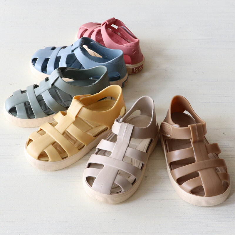 【4月初旬以降入荷次第お届けのご予約】【正規品】igor / イゴール BAY キッズ サンダル ベルクロ 20〜30サイズ(12.0〜18.5cm) 男の子 女の子 ベビー 水遊び 足に良い 公式 S10340 12cm12.5cm13cm14cm14.5cm15cm16cm17cm18cm