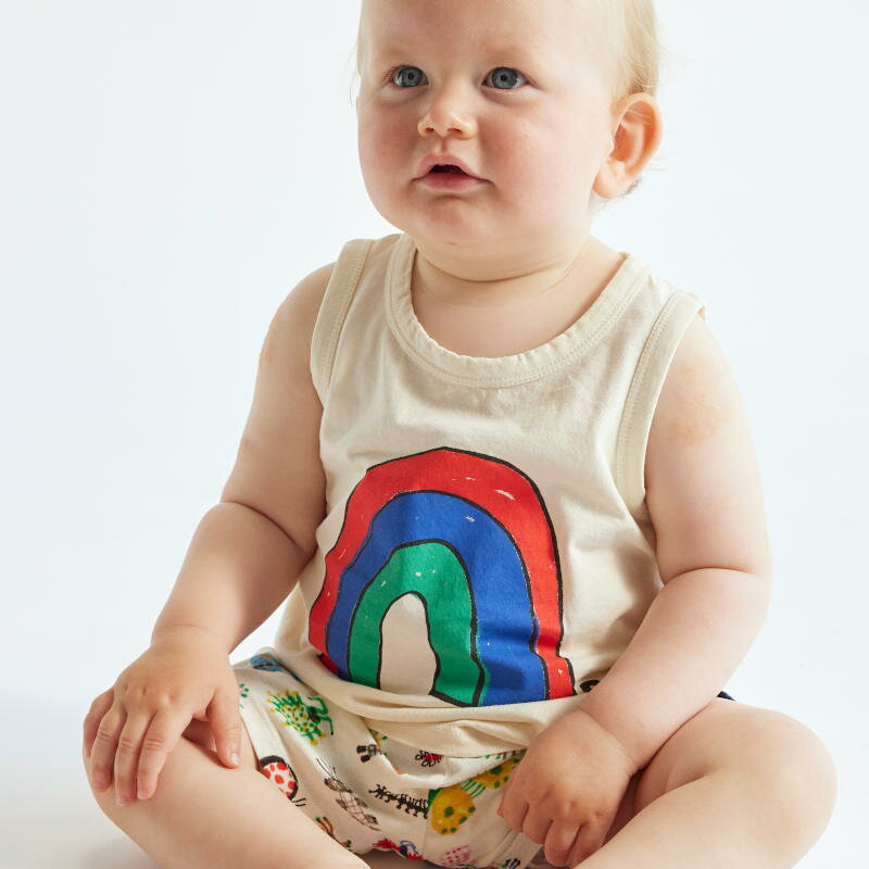 【BOBO CHOSES】ボボショセス ボボショーズ 2024SS 24ss 春夏 ベビー服 Baby Rainbow tank top タンクトップ | 80cm9…