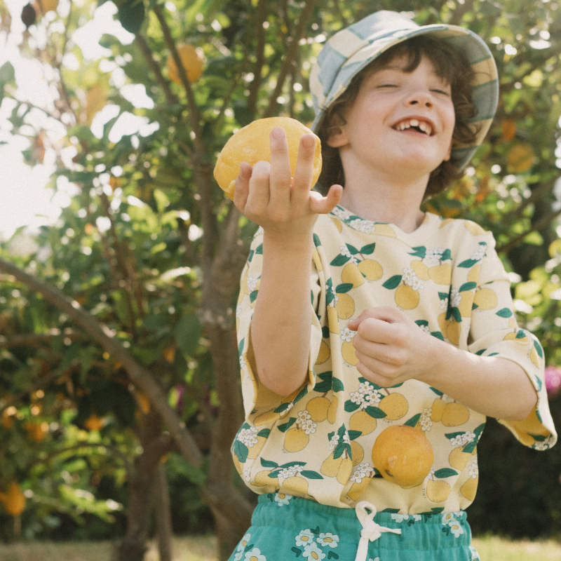 樂天商城 - 【drop1】TINYCOTTONS / タイニーコットンズ 2026SS 26ss 春夏 子供服 ORANGES RIB TEE 半袖リブTシャツ | トップス カットソー 子供 キッズ 男の子 女の子 おしゃれ 人気ブランド 贈り物