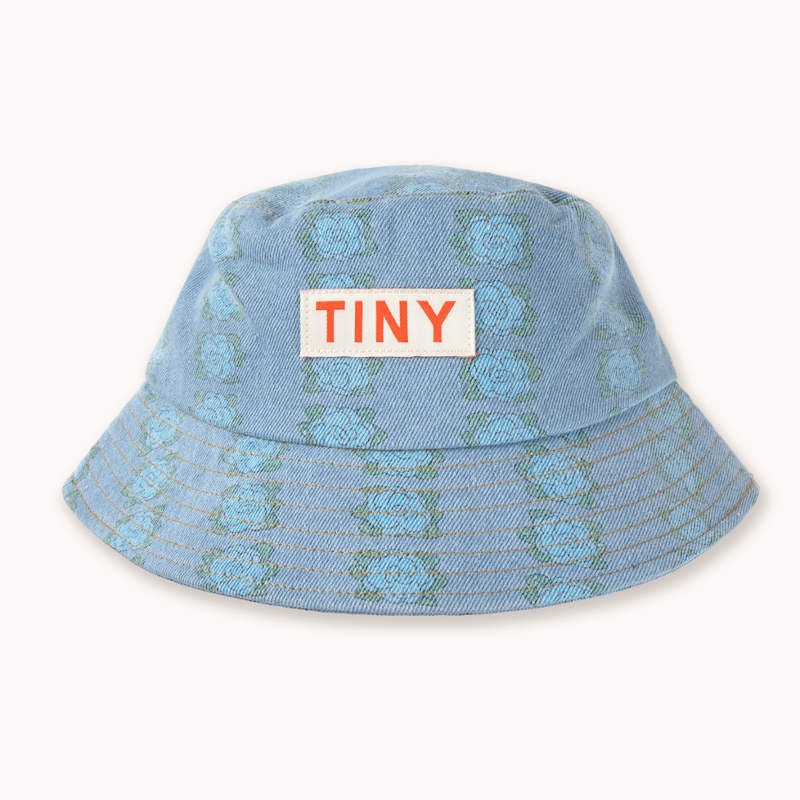 【drop2】TINYCOTTONS / タイニーコットンズ 2026SS 26ss 春夏 子供服 BLUE FLOWERS BUCKET HAT バケットハット | 帽子 子供 キッズ 女の子 おしゃれ 人気ブランド 贈り物