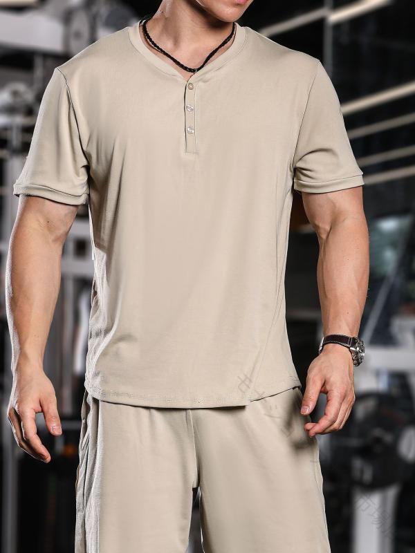 ・カテゴリ: Tシャツ・対象: 大人・性別: メンズ・スタイル: スポーツカジュアル・ネックライン: Vネック・袖丈: 半袖・素材: 化学繊維混紡・主な素材: ポリエステル・素材含有率: 95%・カラー展開: ブラック、グレー、アプリコット、グリーン・サイズ展開: M、L、XL、XXL、XXXL 【原産国／製造国: 中国】 .メンズ Tシャツ 夏用 スポーツ カジュアル フィットネス ランニング 半袖 Vネック ポリエステル 黒 グレー アプリコット 緑 男性用 快適 接触冷感 速乾 ストレッチ 通気性 吸汗 軽量 柔軟 抗菌 UVカット ドライ 吸湿 伸縮性 トレーニング ジム 普段着 アウトドア スポーツウェア スタイリッシュ おしゃれ 高機能 新作 人気 ランキング おすすめ セール 速乾性 吸水性 速乾素材 アクティブウェア 速乾Tシャツ。 指定された配送時間は承っておりません。【モナショップ楽天市場店】