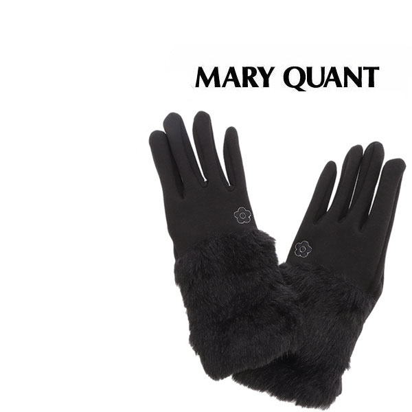 マリークヮント マフラー（レディース） マリークワント MARY QUANT マリクワ ファーポイントカット&ソーグローブ（ブラック）黒 レディース 化粧 メイク コスメ プレゼント ギフト かわいい おしゃれ お返し クリスマス 誕生日 プレゼント ギフト お返し