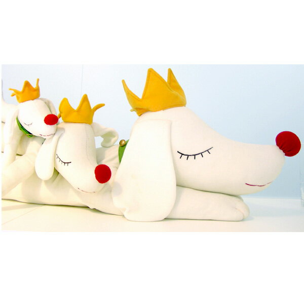 Yoshitomo Nara 奈良美智 （ならよしとも） ☆ Pup King パップキング ぬいぐるみ L Yoshitomo Nara ならよしとも 犬 ドッグ インテリア ギフト プレゼント 子供 抱き枕 お祝い 贈り物 プレゼント ギフト ブランド クリスマス ハロウィン バレンタインのサムネイル