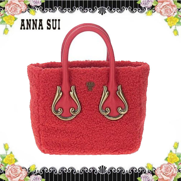 アナスイ アナスイ ポーチ ANNA SUI マグノリアボア 2WAYトートバッグ（小） 鞄 かばん カバン 通勤 通学 ロゴ ブラック ブランド デイリー お祝い 贈り物 プレゼント ギフト 誕生日 ブランド ホワイトデー お返し バレンタイン プレゼント