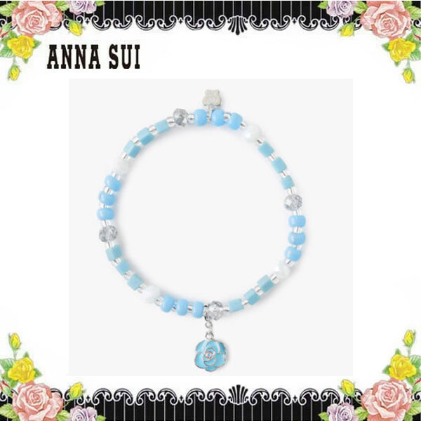 アナスイ ポーチ ANNA SUI 蝶モチーフ ビーズブレスレット 2Way 仕様 薔薇モチーフ ビーズブレスレット ジュエリー ジェンダーレス ビーズ ブランド デイリー お祝い 贈り物 プレゼント ギフト 誕生日 ブランド ホワイトデー お返し バレンタイン プレゼント