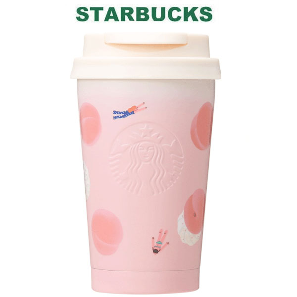 STARBUCKS スターバックス ステンレス TOGO ロゴ タンブラー ピーチ フルパラダイス 355ml ピンク ステンレス カップ形状 淡い ピンク グラデーション ピーチ 真空二重構造 保温 保冷 桃 ギフト ブランド かわいい おしゃれ お返し クリスマス 誕生日 プレゼント