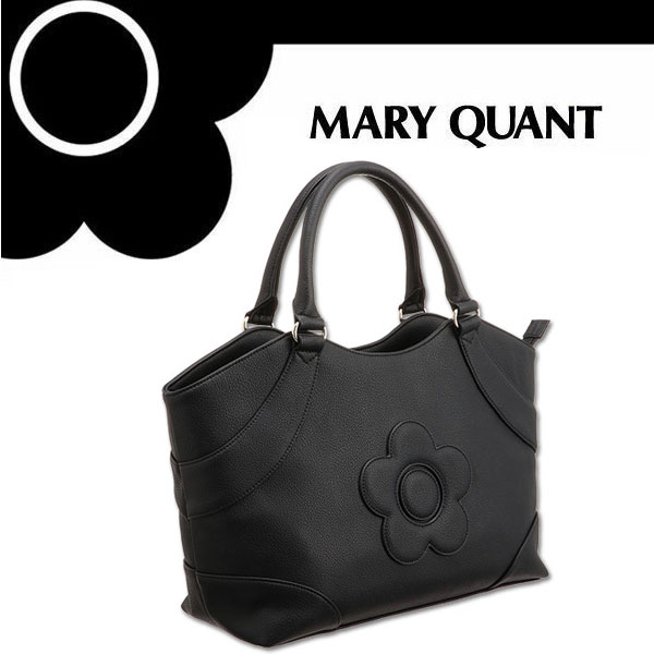 マリークワント MARY QUANT マリクワ ウェーブアクセントデイジートート（ブラック） 鞄 バッグ かばん 小物入れ 黒 ブラック 化粧 メイク コスメ プレゼント ギフト かわいい おしゃれ お返し クリスマス 誕生日 プレゼント ギフト お返しのサムネイル