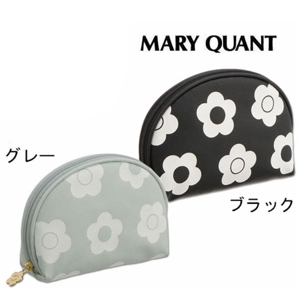 マリークワント MARY QUANT マリクワ クラシカルデイジープリント シンプルラウンドポーチ 化粧 メイク コスメ プレゼント ギフト かわいい おしゃれ お返し クリスマス 誕生日 プレゼント ギフト お返し