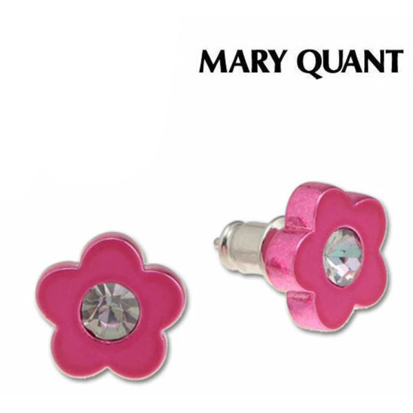 マリークワント MARY QUANT マリクワ カラーメッキデイジーピアス（ピンク）アクセサリー ケース入り ゴールド プレゼント ギフト かわいい おしゃれ お返し クリスマス 誕生日 プレゼント ギフト