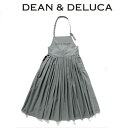 DEAN & DELUCA エプロン ディーン＆デルーカ DEAN＆DELUCA×BEAMS COUTURE フレアのエプロンドレス ビームス クチュール チャコール おしゃれ 上品 クッキング 料理 キッチン 希少 レア ギフト ブランド クリスマス ブランド ディーンアンドデルーカ 料理教室 ギフト 誕生日