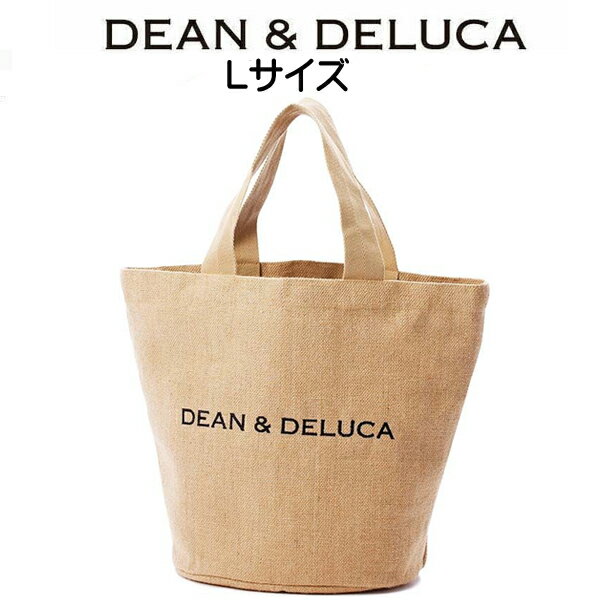 【数量限定】DEAN＆DELUCA DEAN & DELUCA　ジュートマーケットトートバッグLサイズ バッグ トート エコバッグ ロゴ ナチュラル アップサイクル ブランド クリスマス ハロウィン バレンタイン 誕生日 ギフト プレゼント お返し お弁当 ランチバッグのサムネイル
