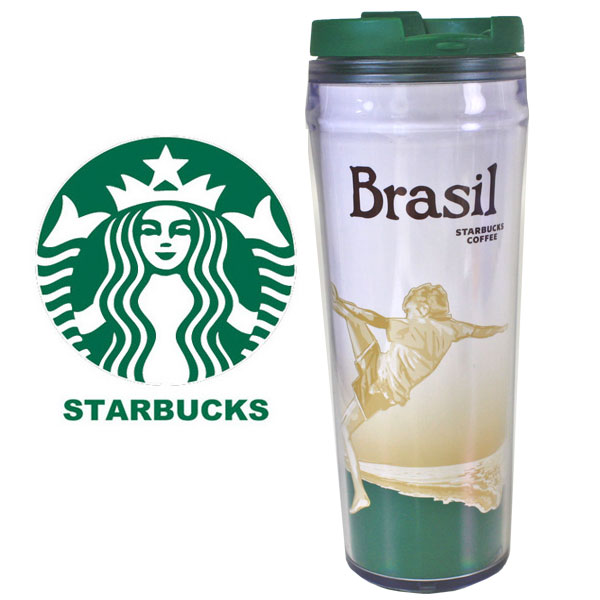 スターバックス STARBUCKS スタバ☆タンブラー Brasil ブラジル サッカー 緑 グリーン 食器 グラス カトラリー 水筒 コーヒー 海外限定 ブランド クリスマス ハロウィン バレンタイン