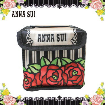 【海外限定】アナスイ ANNA SUI ☆ケース 薔薇 化粧品 収納 コスメ収納 メイクケース コスメ収納スタンド コスメ収納ボックス バラ ローズ ベージュ サテン 四角 スクエア 小物入れ ブランド クリスマス ハロウィン バレンタイン