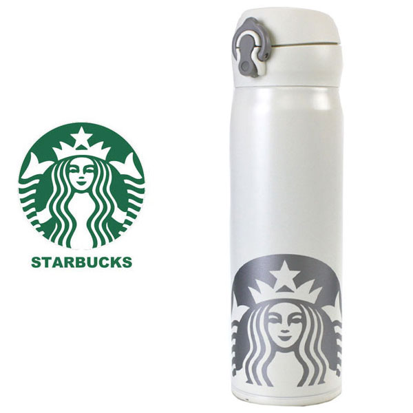 【海外限定】スターバックス STARBUCKS スタバ☆タンブラー 食器 アジア 白 ホワイト ステンレス 女神 セイレーン シンプル 水筒 ブランド クリスマス ハロウィン バレンタインのサムネイル