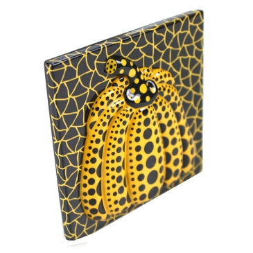 草間彌生 yayoi kusama ☆ マグネット 磁石 水玉 ドット 模様 草間彌生展 PUMPKIN パンプキン かぼちゃ 南瓜 大きめ イエロー 黄 ブラック 黒 ブランド クリスマス ハロウィン バレンタイン