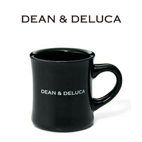 ディーン＆デルーカ DEAN&DELUCA☆マグカップ 250ml コップ 陶器 食器 黒 ブラック バレンタイン限定カラー ロゴ ブランド クリスマス ハロウィン バレンタインのサムネイル