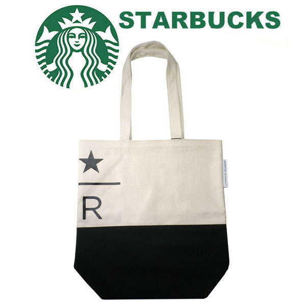 スターバックス STARBUCKS スタバ スターバックス リザーブ キャンバストート ホワイト トートバッグ バッグ ベージュ reserve リザーブ アイボリー ブラック 鞄 カバン ブランド クリスマス ハロウィン バレンタイン