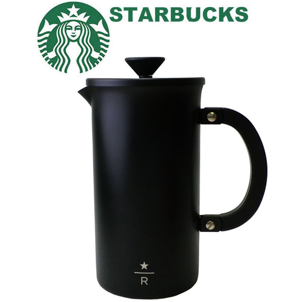 【海外限定】スターバックス STARBUCKS スタバ☆コーヒープレス フレンチプレス プレッシャー 抽出器 食器 黒 ブラック シンプル カフェ コーヒー豆 ブランド クリスマス ハロウィン バレンタインのサムネイル