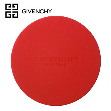 【メール便対象】【海外限定】ジバンシー GIVENCHY ☆スライド ミラー 鏡 赤 レッド ロゴ コンパクト ミニ 小さめ カバー ラバー 携帯用 化粧 メイク コスメ ブランド クリスマス ハロウィン バレンタイン