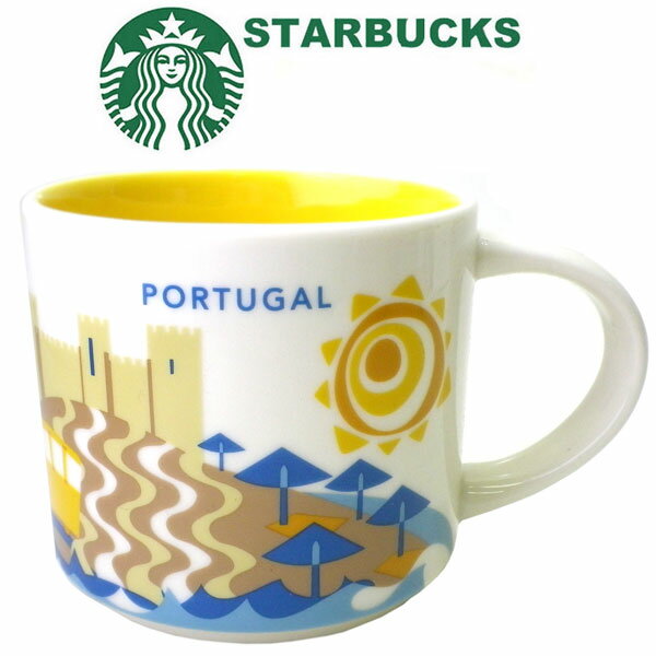 【海外限定】STARBUCKS スターバックス スタバ☆マグカップ You Are Here Collectionシリーズ ポルトガル Portugal 船 キャラック船 ナウ 南蛮船 サン・ジョルジェ城 トラム 電車 ロゴ世界 マグ コップ 陶器 コーヒー ブランド クリスマス ハロウィン バレンタインのサムネイル