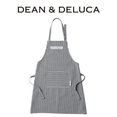 ディーン&デルーカ DEAN&DELUCA エプロン 前掛け タブリエ 胸当て クッキング 料理 キッチン ストライプ インスタ映え おしゃれ シンプル ナチュラル ギフト コットン ロゴ レディース メンズ ブランド ディーンアンドデルーカ 料理教室 ギフト 誕生日