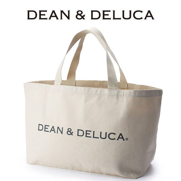 ディーン＆デルーカ DEAN&DELUCA Big ビッグトートバッグ トートバッグ ディーンアンドデルーカ ベージュ ナチュラル ビッグ 大きめ 収納 ピクニック 綿 コットン 天然素材 バッグ 鞄 通勤通学 デイリー トートバッグ ブランド クリスマス ハロウィン バレンタイン