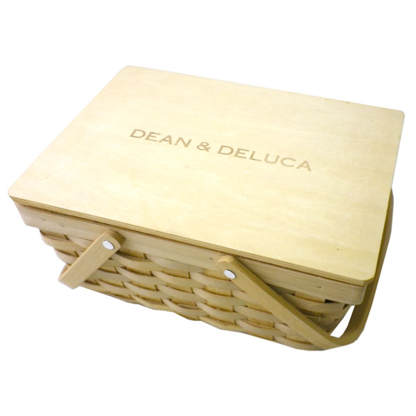 ディーン＆デルーカ DEAN&DELUCA 蓋つき バスケットS かご バッグ ナチュラル バッグ ディーンアンドデ..