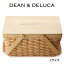 ★ディーン＆デルーカ DEAN&DELUCA 蓋つき バスケットL かご バッグ ナチュラル バッグ ディーンアンドデルーカ ベージュ ビッグ 大きめ 収納 ピクニック お弁当 運動会 公園 裁縫 天然素材 バッグ 鞄 かごバッグ ブランド クリスマス ハロウィン バレンタイン