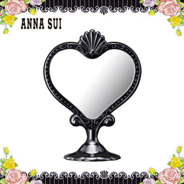 アナスイ ANNA SUI 鏡 ミラー 卓上ミラー化粧 卓上 メイク コスメ おしゃれ ドット 水玉 インテリア スタンド 黒 ブラック ハート 正規品 ブランド お祝い 贈り物 プレゼント ギフト ブランド クリスマス ハロウィン バレンタイン 母の日 プレゼントのサムネイル