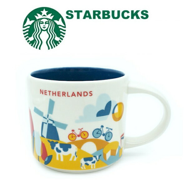 【海外限定】STARBUCKS スターバックス スタバ☆マグカップ You Are Here Collectionシリーズ オランダ ネザーランド 風車 チューリップ 牛 自転車 限定 ロゴ マグ コップ 陶器 コーヒー ブランド クリスマス ハロウィン バレンタインのサムネイル
