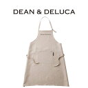 ディーン＆デルーカ DEAN&DELUCA エプロン 前掛け タブリエ 胸当て クッキング 料理 キッチン ベージュ ナチュラル リネン 麻 ロゴ 正規品 おしゃれ シンプル ギフト プレゼント ディーンアンドデルーカ レディース メンズ ブランド クリスマス ハロウィン バレンタイン