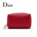 ★紙袋付き＆ラッピング済み★ Dior ディオール ポーチ ディオール ビューティー Dior Beauty 赤 レッド チャーム ロゴ かわいい おしゃれ 化粧ポーチ メイク コスメ お返し ギフト プレゼント 就職祝い お祝い ブランド 春 誕生日プレゼント 母の日 プレゼント