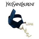 只今、期間限定SALE開催中★イヴサンローラン Yves saint Laurent YSL☆チョーカー ネックレス ブレスレット 首飾り アクセサリー リボン LIBRE ロゴ ゴールド 金 ブラック 2way ブランド クリスマス ハロウィン バレンタイ