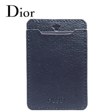 ◆ ディオール ビューティー Dior スマートフォンネイビーカードホルダー カードポケット スマホ 貼り付け ポケット シール パスケース カードケース ICカード 定期券 カード収納 薄型 貼る スマホアクセ iPhone ブランド クリスマス ハロウィン バレンタイン