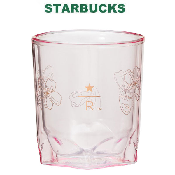 STARBUCKS スターバックス タンブラー コーヒースターバックス リザーブ ダブルウォールグラス サクラ2023 296ml サクラ さくら 桜 透明 クリア さくら 桜 サクラ コップカップ かわいい おしゃれ お返し クリスマス 誕生日 プレゼント ギフト お返し