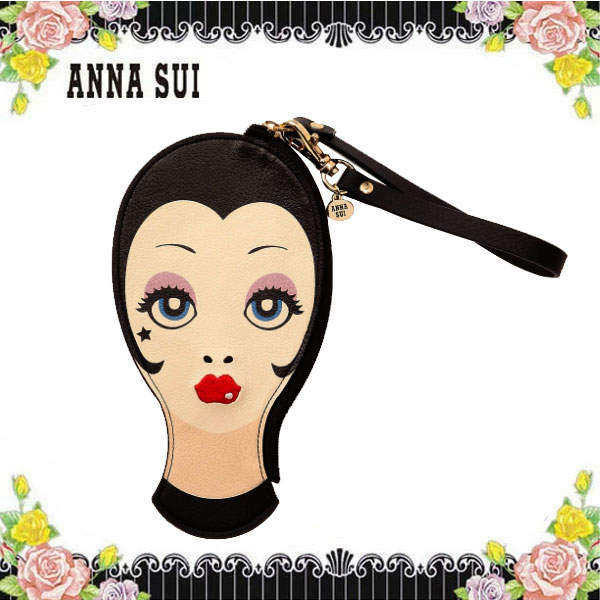 楽天moncachetteアナスイ ANNA SUI Bag & Wallet リトルアナ ドールヘッド ポーチ 財布 キーホルダー 化粧ポーチ バタフライ ウォレット タッセル 薔薇 ブランド クリスマス ハロウィン バレンタイン 新居祝い お返し 誕生日 プレゼント ギフト